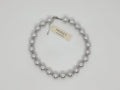 Vintage Monet parelketting zilverkleurig